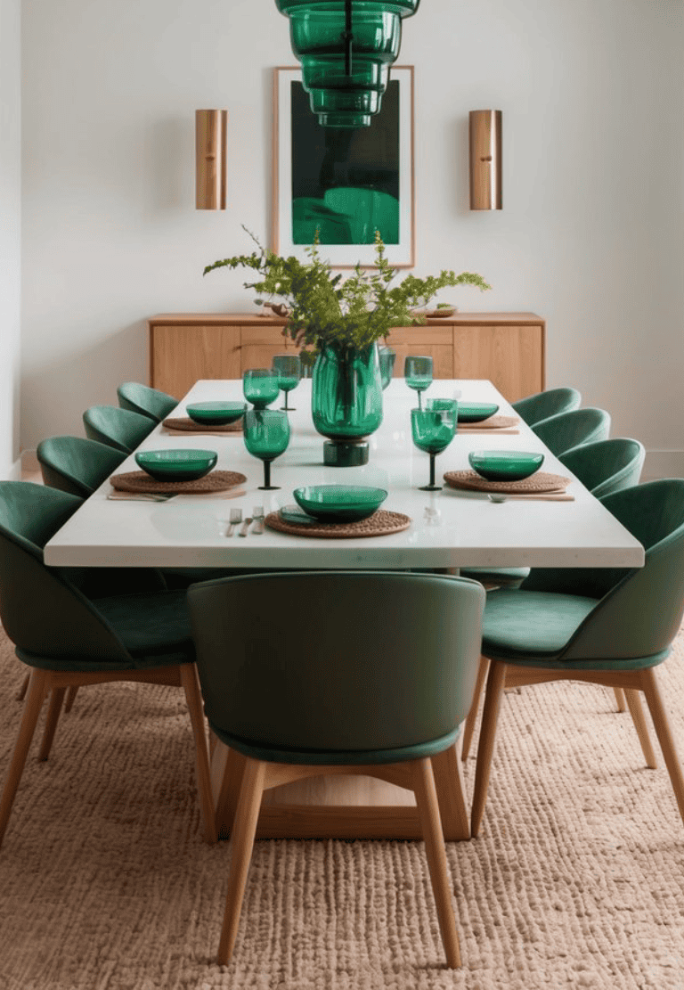 23 Green Dining Room Ideas for a Fresh, Earthy Appeal - We Heart Cozy