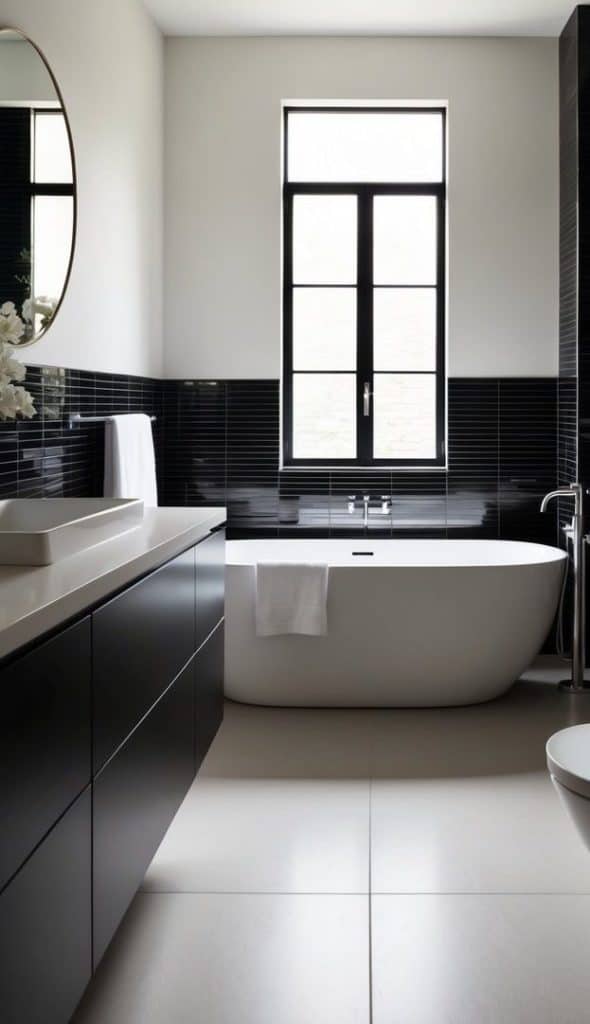 22 Black and White Bathroom Ideas for Timeless Contrast: Chic ...