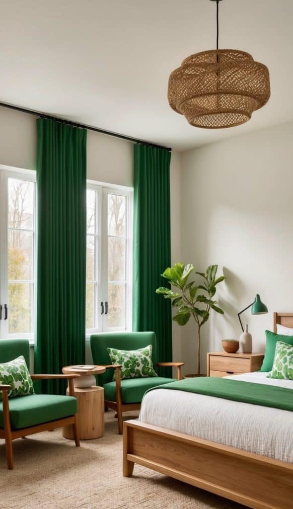 24 Green Bedroom Ideas for a Fresh and Natural Touch: Cozy Eco-Inspired ...