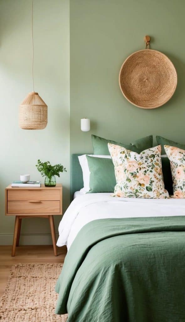 24 Green Bedroom Ideas for a Fresh and Natural Touch: Cozy Eco-Inspired Retreats for Peaceful ...