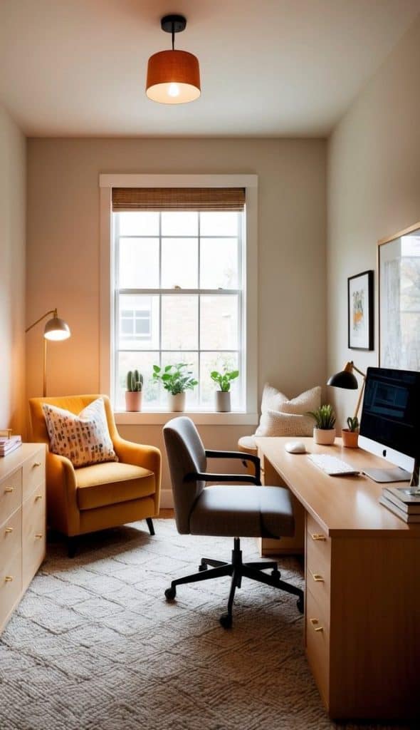 Gallery Detail: 28 Green Home Office Ideas To Create A Calming Oasis