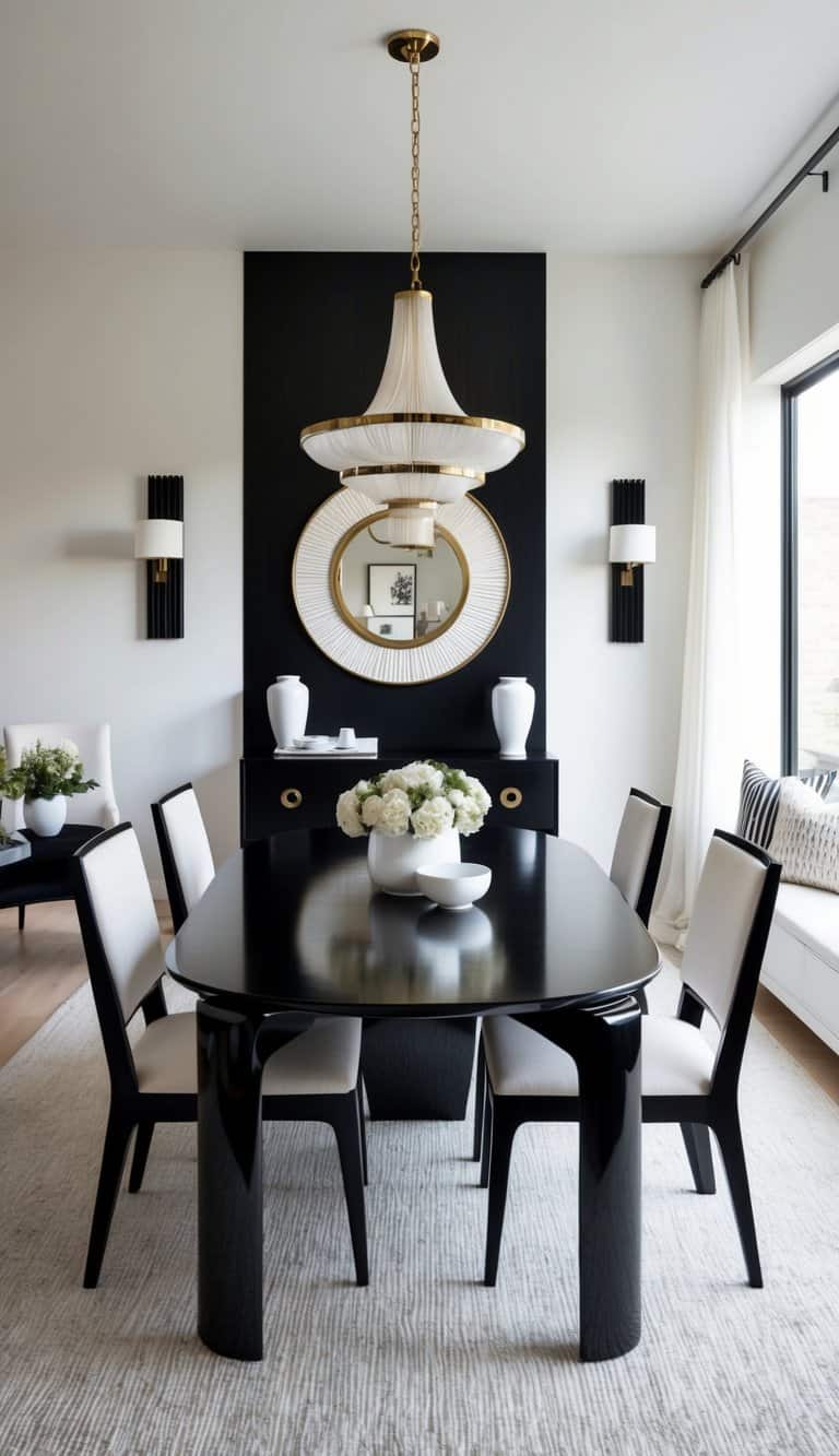 30 Black and White Dining Room Ideas for a Timeless Contrast - We Heart ...
