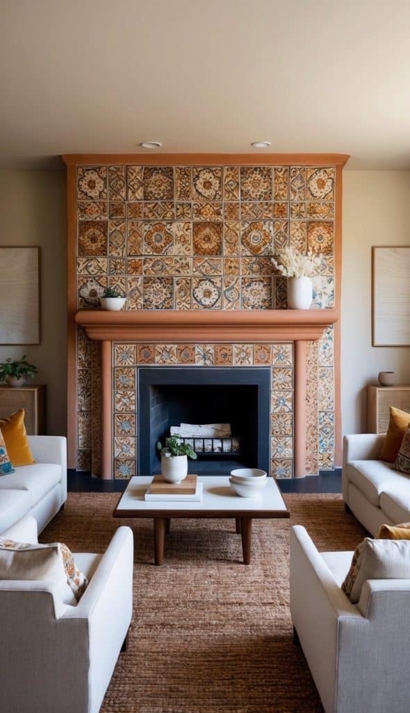 34 Fireplace Tile Surround Ideas for a Hearth with Style - We Heart Cozy