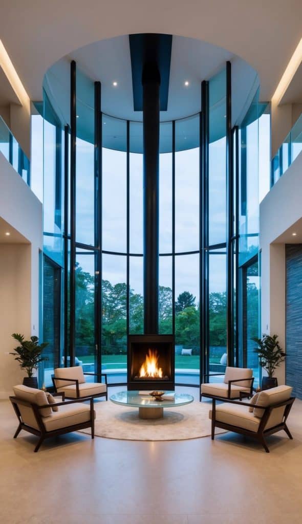 30 Floor-to-Ceiling Fireplace Ideas for Dramatic Impact - We Heart Cozy