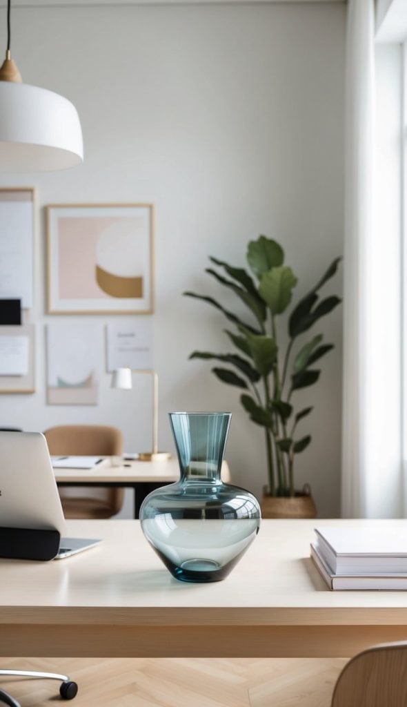 View of 27 Scandinavian Home Office Ideas for a Cozy, Chic Workspace