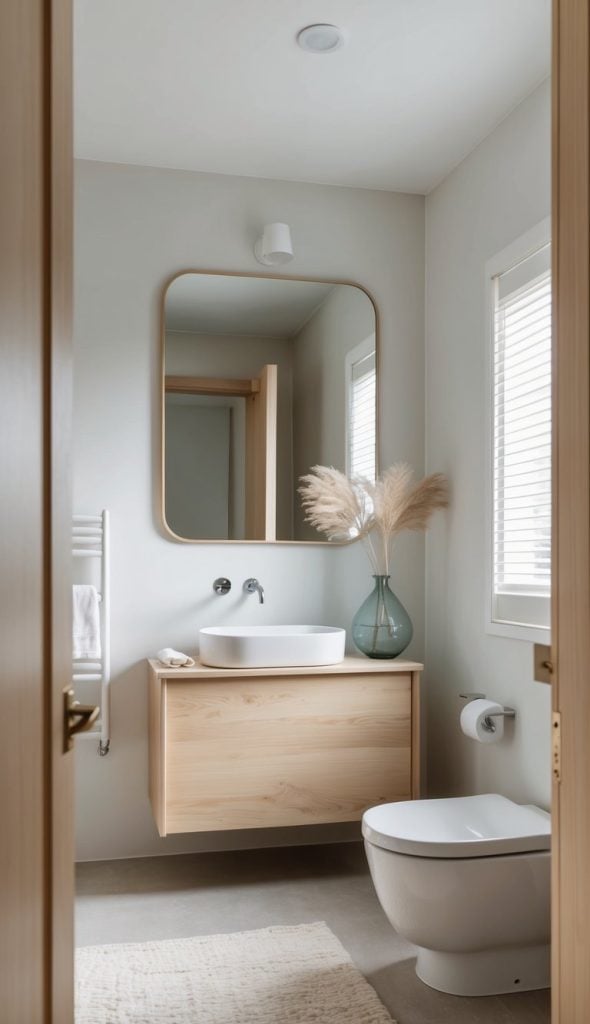 View of 16 Scandinavian Bathroom Ideas: Spa-Like Nordic Designs - We Heart Cozy