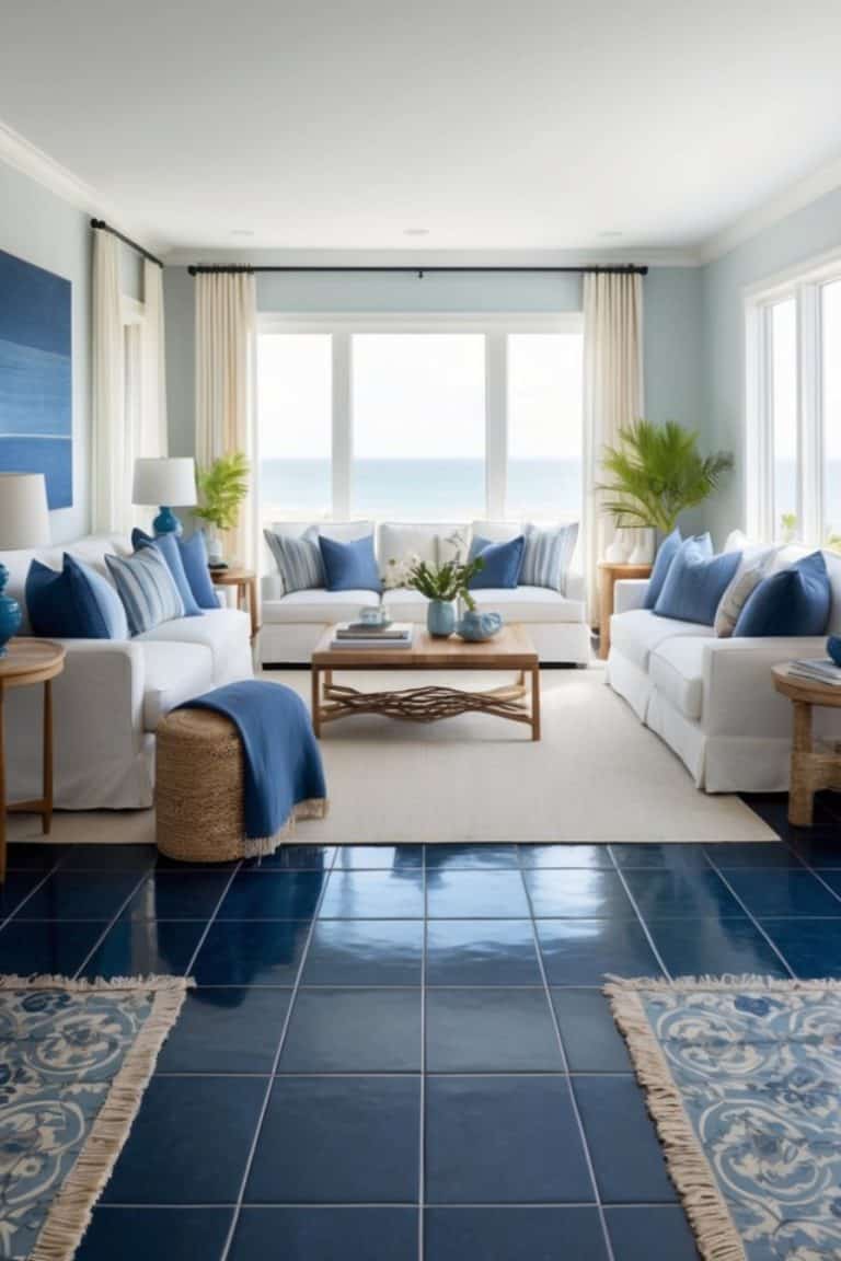 19 Blue Living Room Ideas for a Serene Retreat: Coastal Chic Meets ...