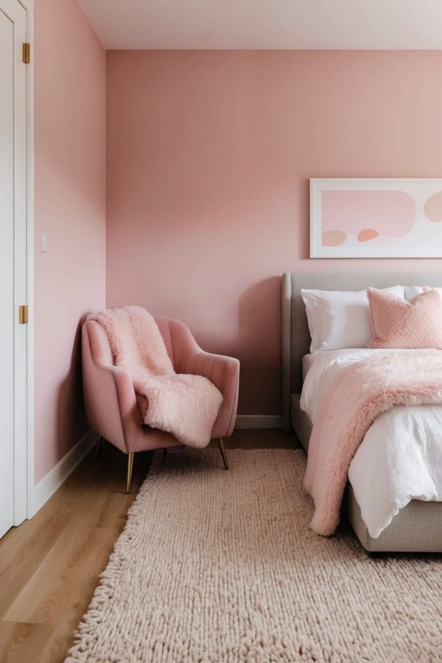 19 Pink Bedroom Ideas for a Playful and Chic Look: Blush Tones and Gold ...