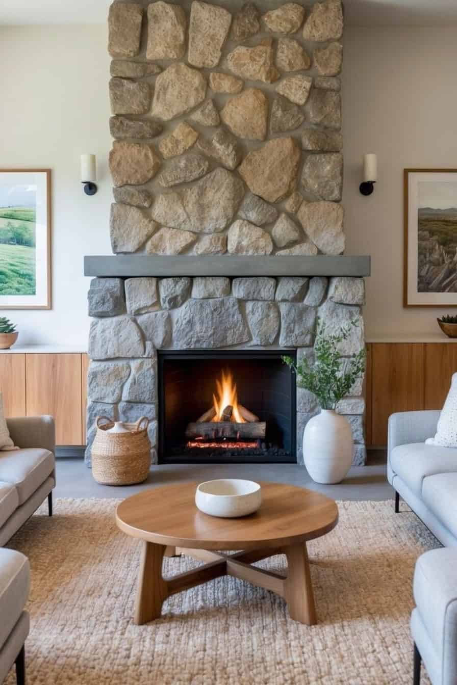 36 Rustic Wood-Burning Fireplace Ideas for Cozy Comfort