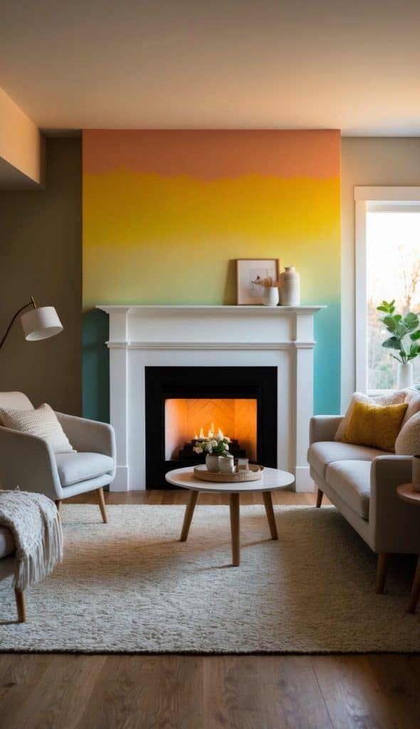 20 Painted Fireplace Ideas to Revamp Your Hearth: Colorful Ways to ...