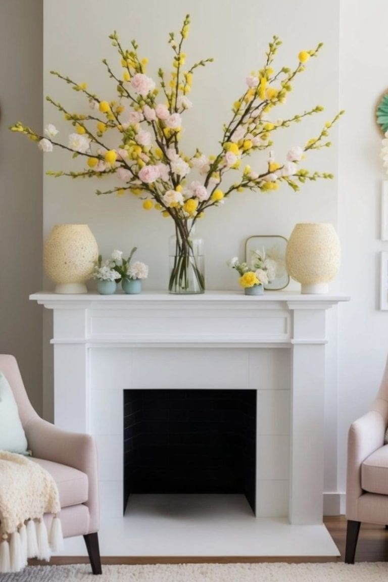 30 Spring Mantel Decor Ideas for a Fresh Start: Brighten Your Home with ...