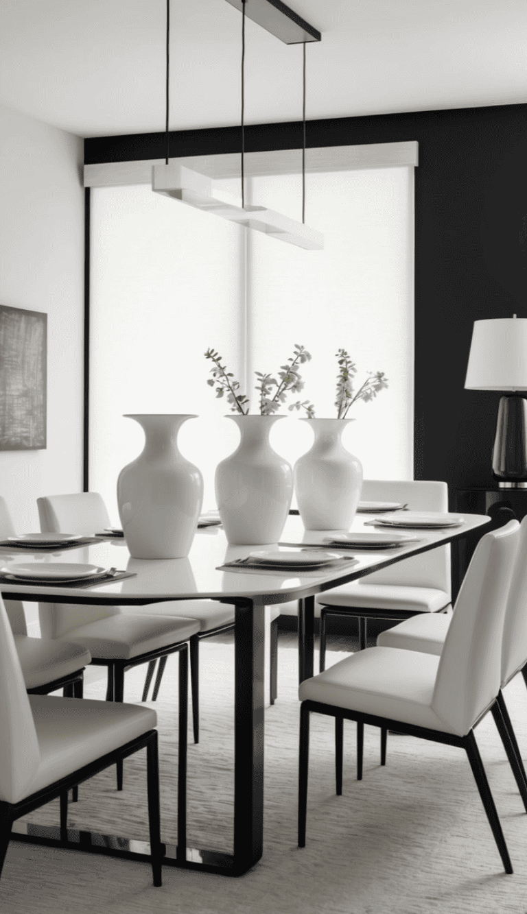 30 Black and White Dining Room Ideas for a Timeless Contrast - We Heart ...