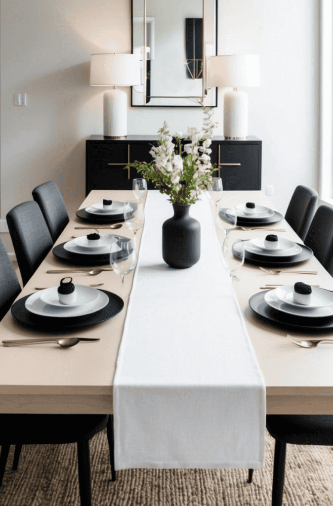 30 Black and White Dining Room Ideas for a Timeless Contrast - We Heart ...