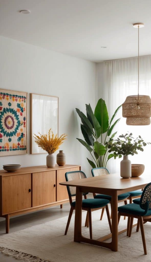 44 Boho Dining Room Ideas for a Strikingly Eclectic Space - We Heart Cozy