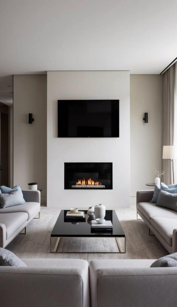 29 TV Above Fireplace Layout Ideas That Are Chic & Functional - We ...
