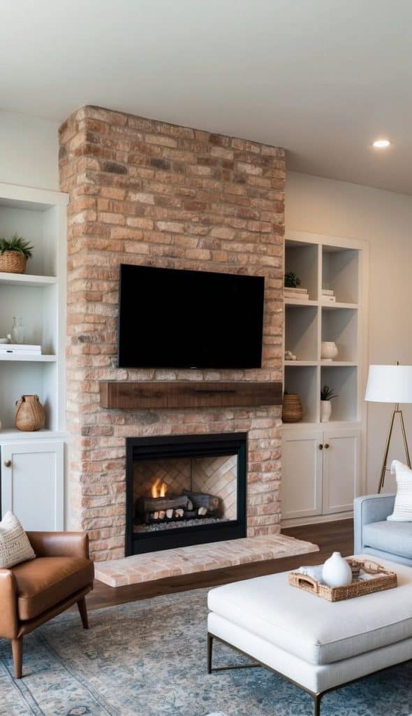 27 Fireplace Built-Ins with Shelves for Practical Storage - We Heart Cozy