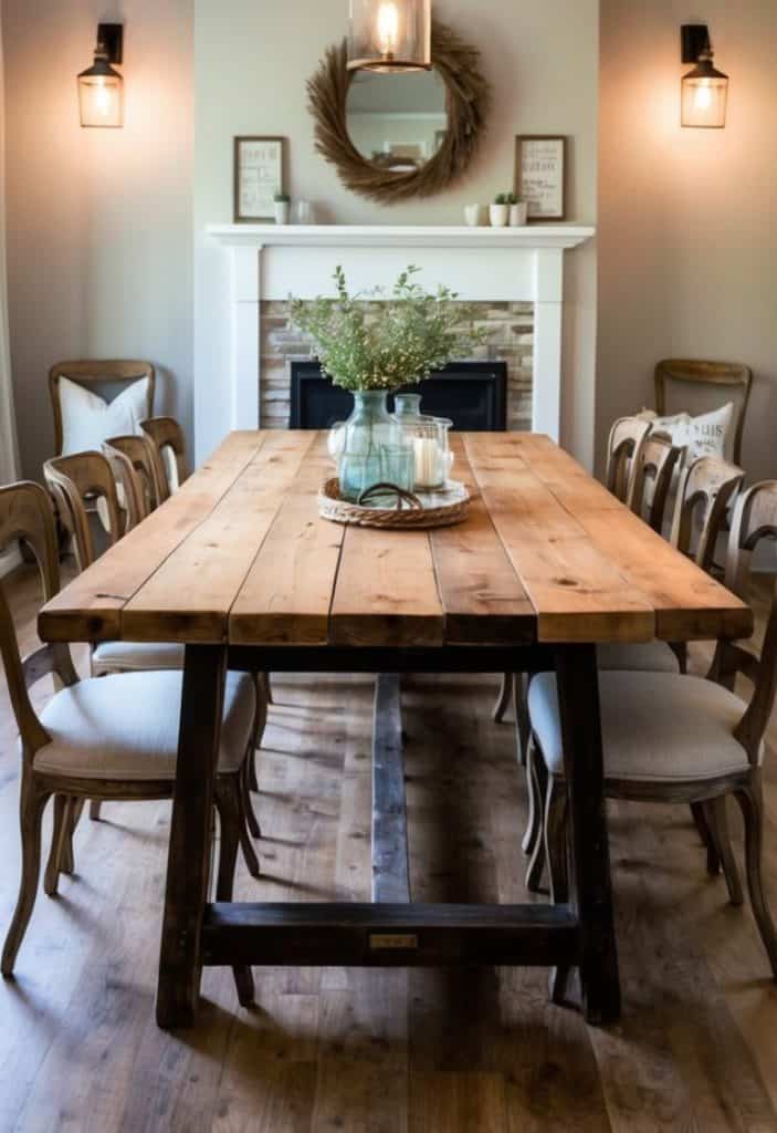 21 Farmhouse Dining Room Ideas That Exude Rustic Charm - We Heart Cozy